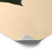 ヴィンテージボタニカル – カメリアクロディア ポスター (角)