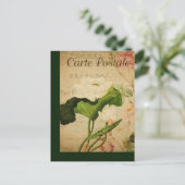 ヴィンテージボタニッフランスのクポストカードロータス ポストカード (スタンド正面)