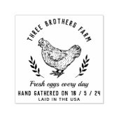 ヴィンテージボタニッ素朴ク卵カートンファームハウス セルフインキングスタンプ (デザイン)