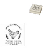 ヴィンテージボタニッ素朴ク卵カートンファームハウス ラバースタンプ (押印)