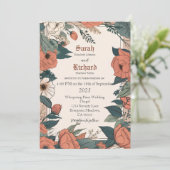 ヴィンテージボタニッ結婚クススイート 招待状 (スタンド正面)