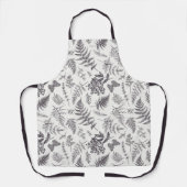 ヴィンテージボタニーとバタフライパターン エプロン (正面)