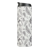 ヴィンテージボタニーとバタフライパターン タンブラー (回転右)