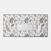 ヴィンテージボタニーとバタフライパターン デスクマット (キーボード&マウス)