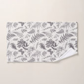 ヴィンテージボタニーとバタフライパターン バスタオルセット (ハンドタオル)