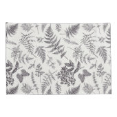 ヴィンテージボタニーとバタフライパターン 枕カバー (裏面-右)