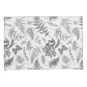 ヴィンテージボタニーとバタフライパターン 枕カバー (正面右)