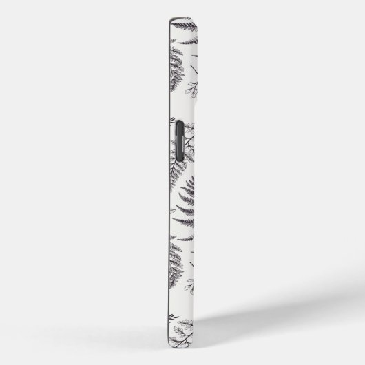 ヴィンテージボタニーとバタフライパターン Case-Mate iPhoneケース (裏面 / 右)