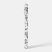 ヴィンテージボタニーとバタフライパターン iPhone 15ケース (左側面)