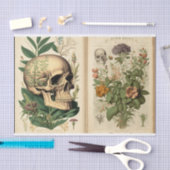 ヴィンテージボタニーとボーンズの本2のデコページ 薄葉紙 (クラフト)