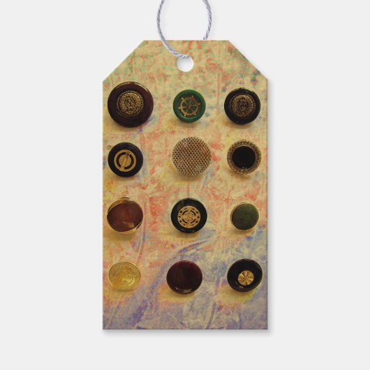 ヴィンテージボタン ギフトタグ (正面)