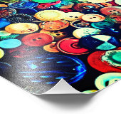 ヴィンテージボタン フォトプリント            (角)