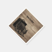 ヴィンテージボックスカメラシルエットカクテルナプキン スタンダードカクテルナプキン (角)