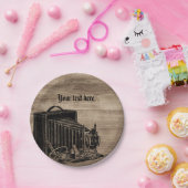 ヴィンテージボックスカメラシルエット紙プレート ペーパープレート (パーティー)