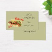 ヴィンテージボックスパーソナライズされたギフトカードラベル (デスク)