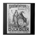 ヴィンテージボックビールタイル タイル<br><div class="desc">1900年魅力的頃のジョルジュ・ウィンター・ブルーイング社が作成したポスターで、Bock BeerをLibrary of Congressの歴史資料から紹介している。画像はデジタルで修復さ後を追れ、説明として説明されている:コーラがビールのグラスを持ち上げるポスターは、樽とビリーのヤギと一緒にポーズされて、ボックビールのシンボル。これは豊かな素晴らしアメリカ人やオクトーバーフェストを所有する機会祝だ!</div>