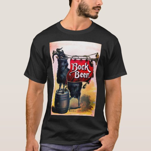 ヴィンテージボックビールポスター Tシャツ (正面)