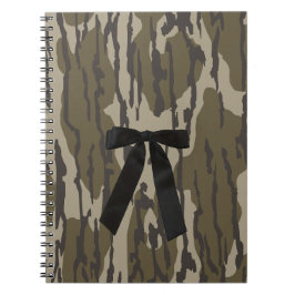 ヴィンテージボトムランド迷彩柄キュートブラックボウ迷彩柄 ノートブック