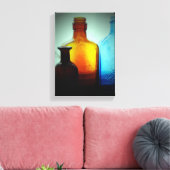 ヴィンテージボトル静物 キャンバスプリント (インサイチュ (リビング))