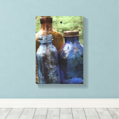 ヴィンテージボトル キャンバスプリント (インサイチュ (ウッドフロア))