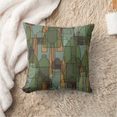 ヴィンテージボトル，ジャー，眼鏡の模様 クッション (ブランケット)