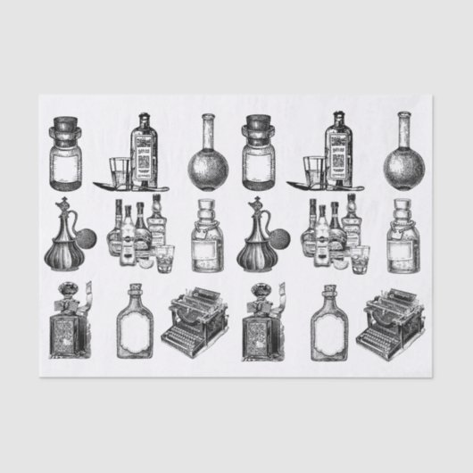 ヴィンテージボトル 薄葉紙 (正面)