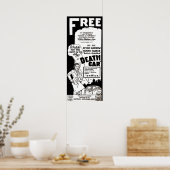 ヴィンテージボニーとクライド死の車の広告モルビド ポスター (キッチン)