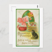 ヴィンテージボビングforりんごハロウィーン葉書 ポストカード (正面/裏面)