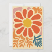 ヴィンテージボヘミアンカジュアルレトロ結婚ズ 招待状 (裏面)