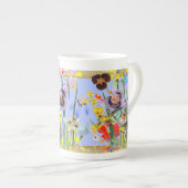 ヴィンテージボヘミアンソングバーズペリウィンクル ボーンチャイナマグカップ (正面右)