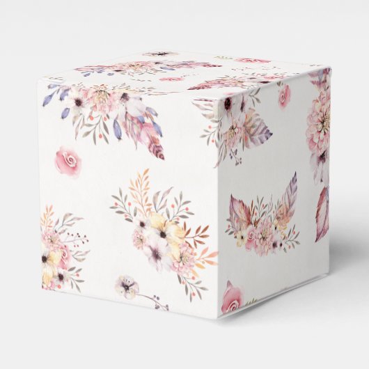 ヴィンテージボヘミアンパステルフラワーブークストトートバッグ フェイバーボックス (正面サイド)