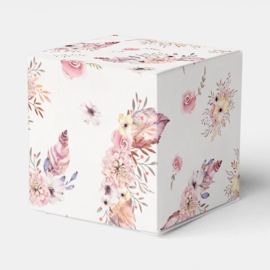 ヴィンテージボヘミアンパステルフラワーブークストトートバッグ フェイバーボックス (裏面サイド)