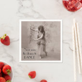 ヴィンテージボヘミアン女性 スタンダードカクテルナプキン (インサイチュ)