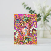 ヴィンテージボヘミアン女神ネオン ポストカード (スタンド正面)