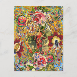 ヴィンテージボヘミアン女神 ポストカード