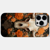 ヴィンテージボヘミアン糖スカル開花 Case-Mate iPhoneケース (裏面 (横))