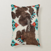 ヴィンテージボヘミアン素朴サウスウエスタンコウィド アクセントクッション (正面(垂直))