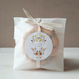 ヴィンテージボヘミアン結婚フローラ ラウンドシール