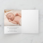 ヴィンテージボヘミアン黄金ゴールド線日照ベビー カード (内部)