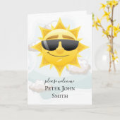 ヴィンテージボヘミアン黄金ゴールド線日照ベビー カード (黄色い花)