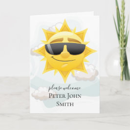 ヴィンテージボヘミアン黄金ゴールド線日照ベビー カード