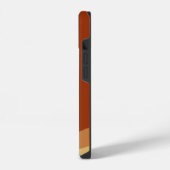 ヴィンテージボヘミア抽象芸術70sアートグルーヴィモノグラム iPhoneケース (左側面)