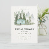 ヴィンテージボホカンパーブライダルシャワー招待 招待状 (スタンド正面)