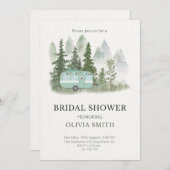 ヴィンテージボホカンパーブライダルシャワー招待 招待状 (正面/裏面)