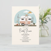 ヴィンテージボホカンパーブライダルシャワー 招待状 (スタンド正面)