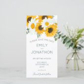 ヴィンテージボホサンフラワー花模様 セーブザデート (スタンド正面)