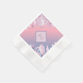 ヴィンテージボホシックな緑結婚草 縁ありカクテルナプキン