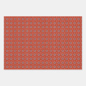 ヴィンテージボホシックフローラルパターン ラッピングペーパーシート (正面)