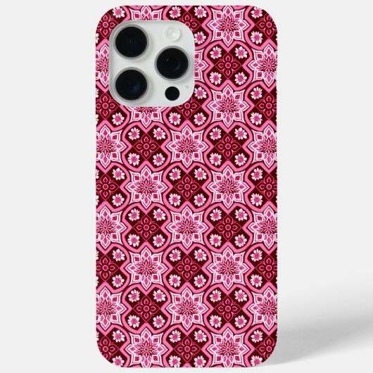 ヴィンテージボホシックフローラルパターン Case-Mate iPhoneケース (裏面)