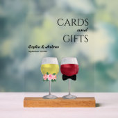 ヴィンテージボホディナー披露宴カップルワ結婚イン アクリルサイン (ニュートラル)